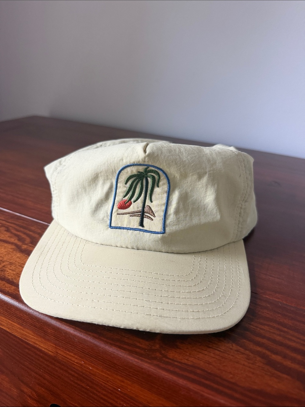 Katin Beige Palm Tree Embroidered Baseball Cap